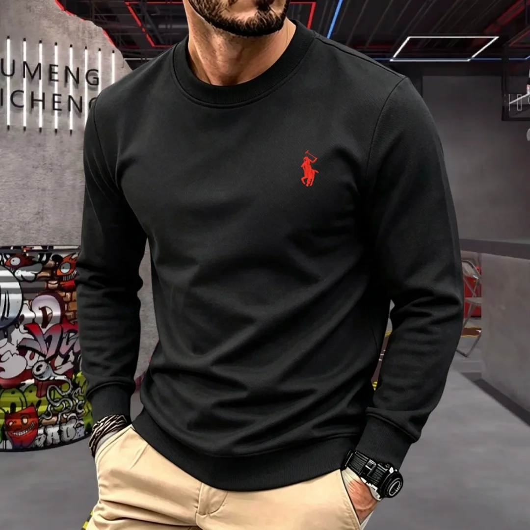 Men'S Fashion T Shirts - Soft cotton high-end brand men's long