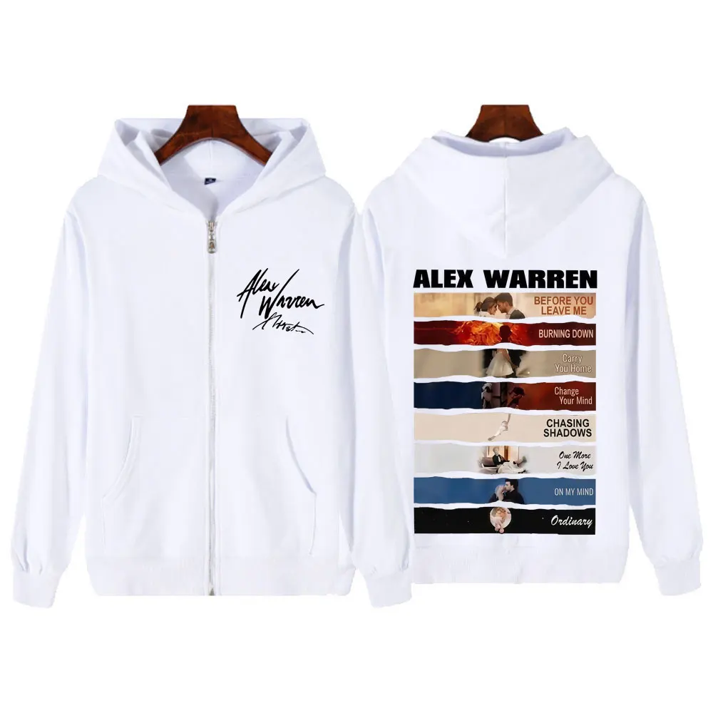 Singer Alex Warren 2026 Tour P - огляд і ціна Mens Fashion Zip Up Hoodies