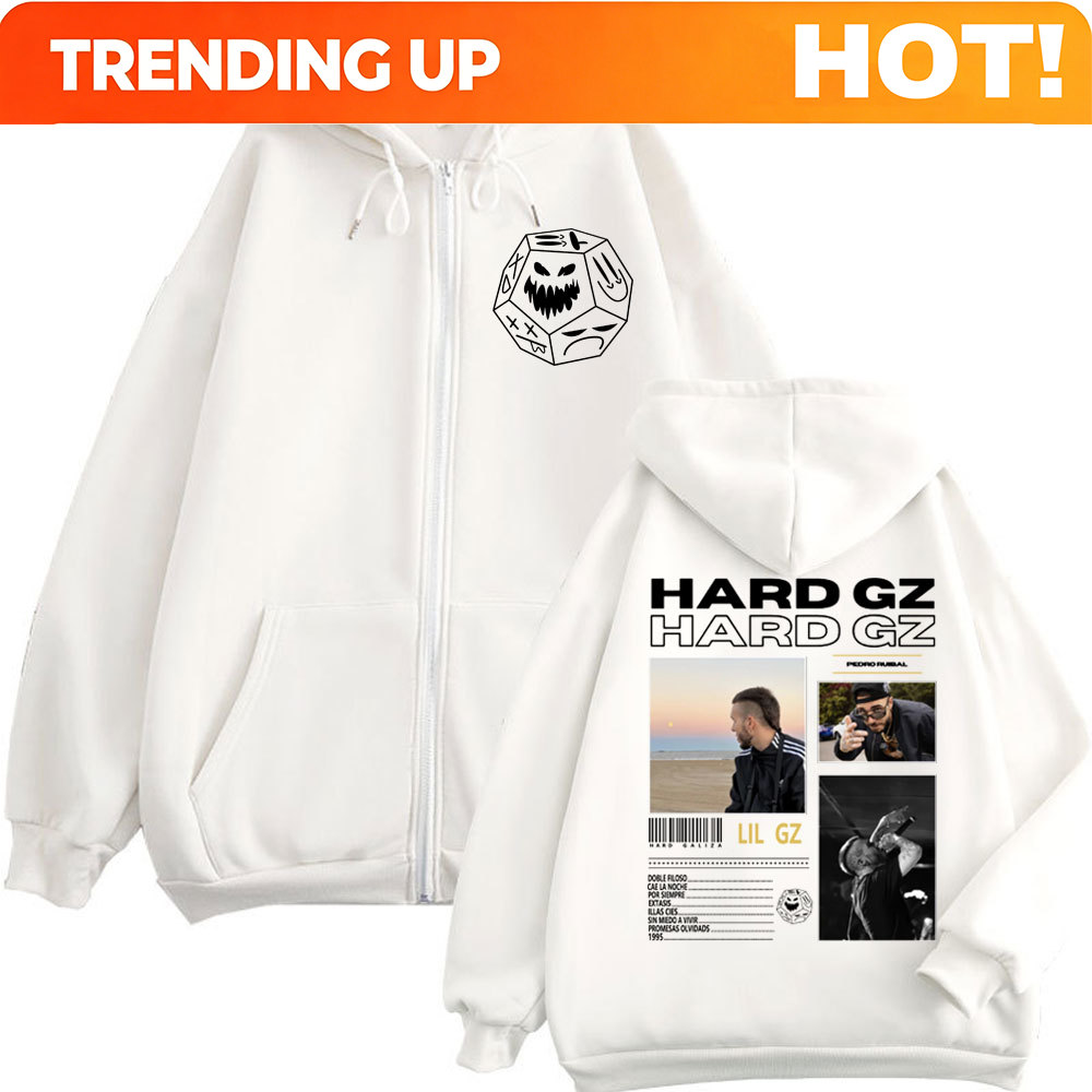 Rapper HARD GZ Tour 2025 Zippe - огляд і ціна Mens Fashion Zip Up Hoodies