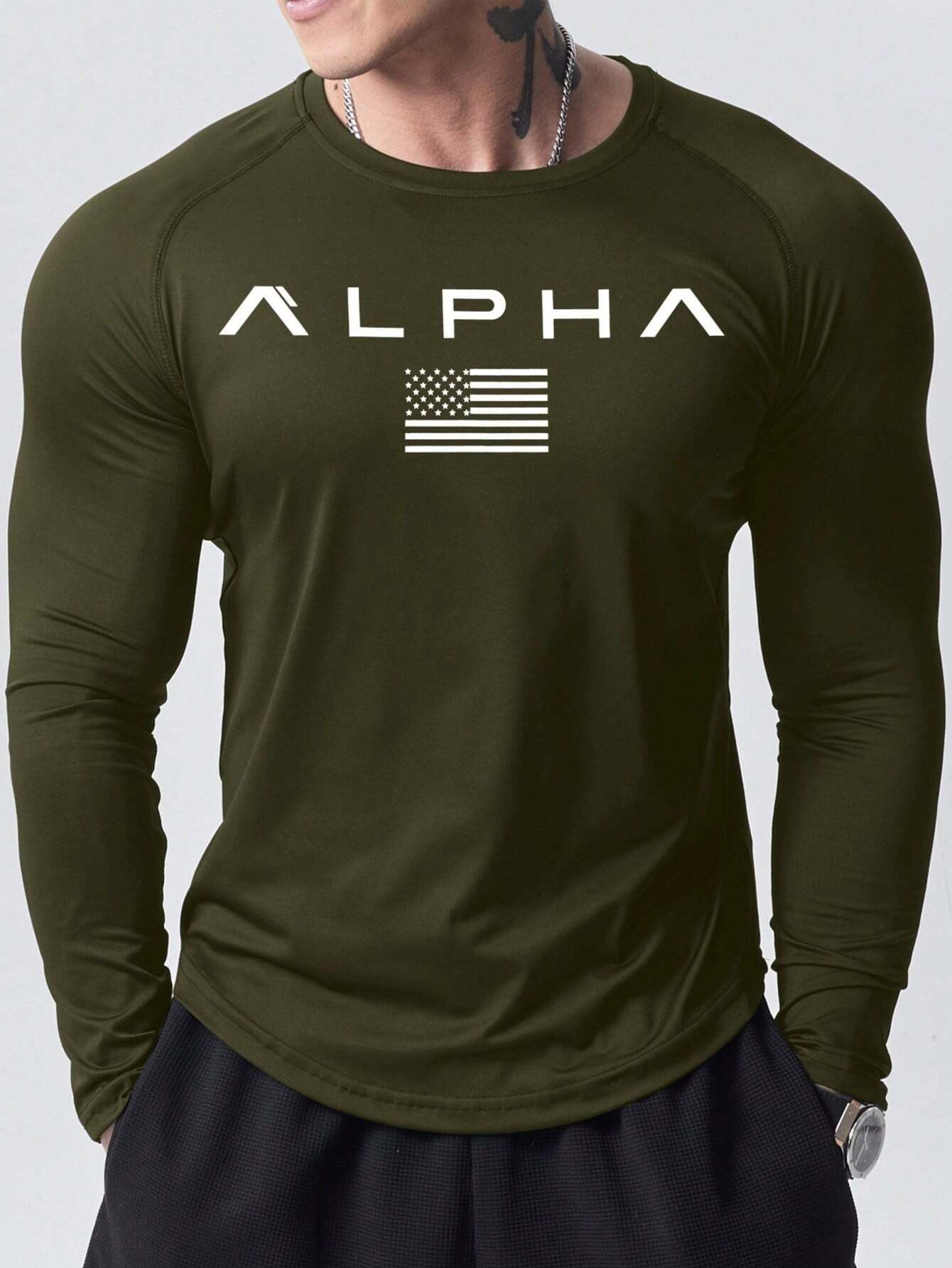 New men's long-sleeved T-shirt - огляд і ціна Men'S Fashion T Shirts