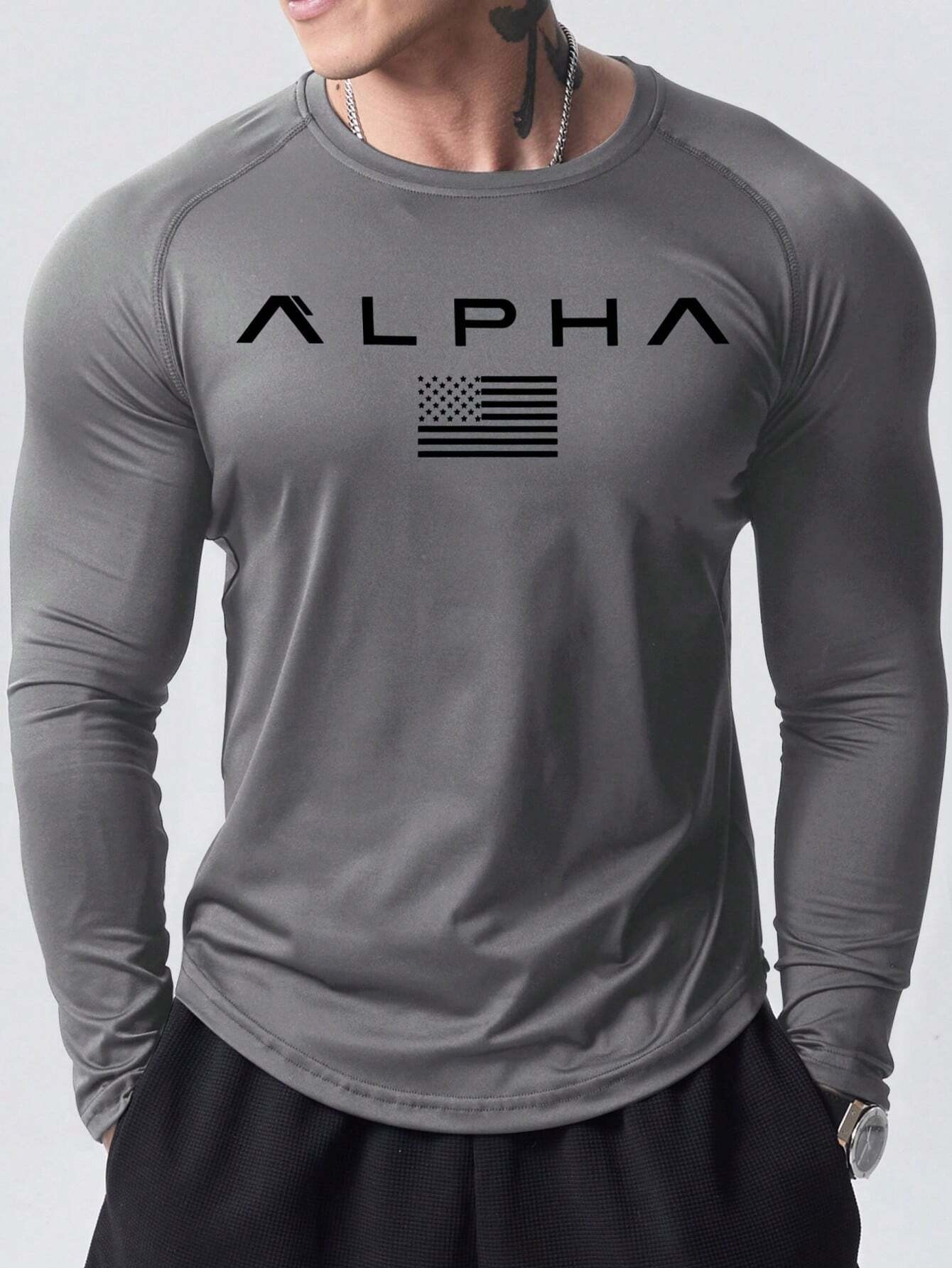 New men's long-sleeved T-shirt - огляд і ціна Men'S Fashion T Shirts