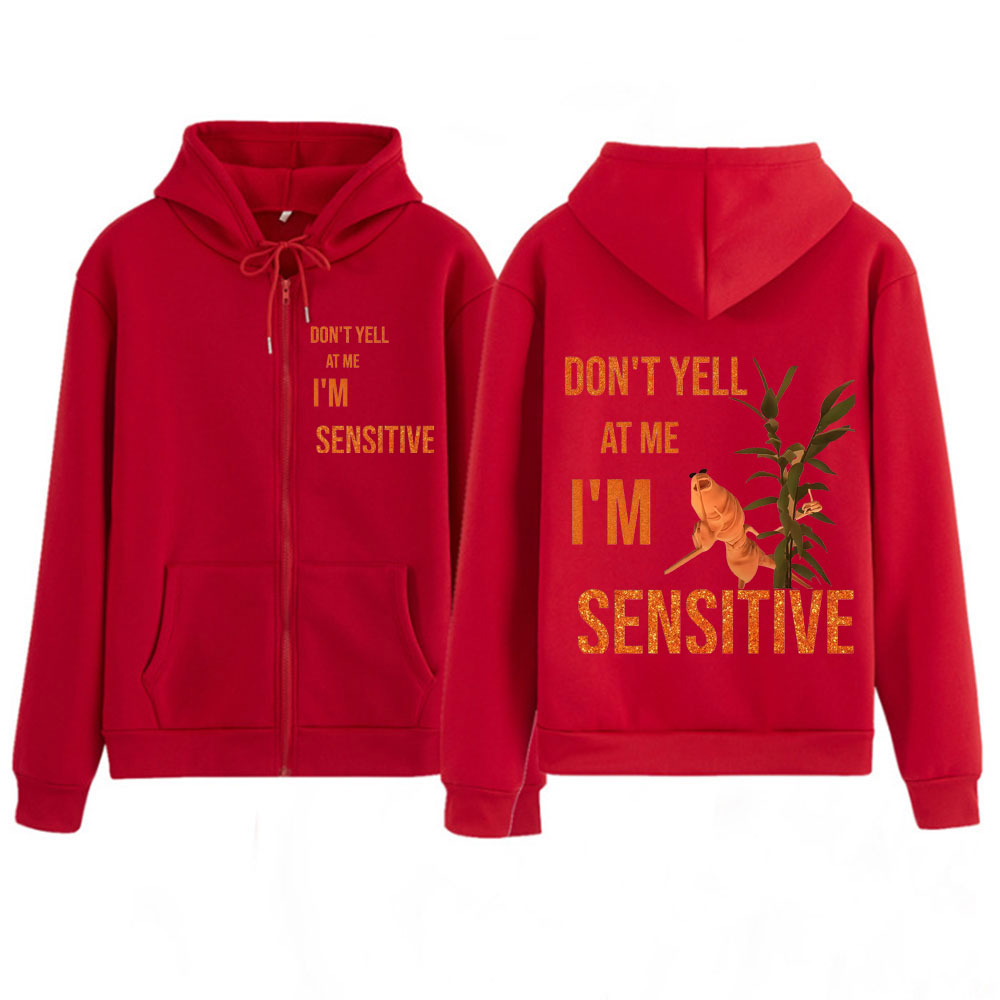 Marcus The Worm Don’t Yell At  - огляд і ціна Mens Fashion Zip Up Hoodies