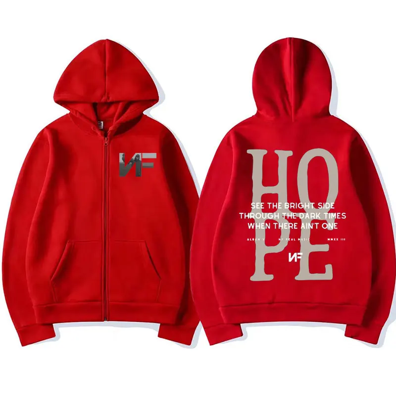 Rapper NF Hope Tracklist Zippe - огляд і ціна Mens Fashion Zip Up Hoodies