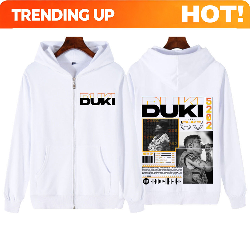 Rapper Duki Duki 5202 MIXTAPE  - огляд і ціна Mens Fashion Zip Up Hoodies