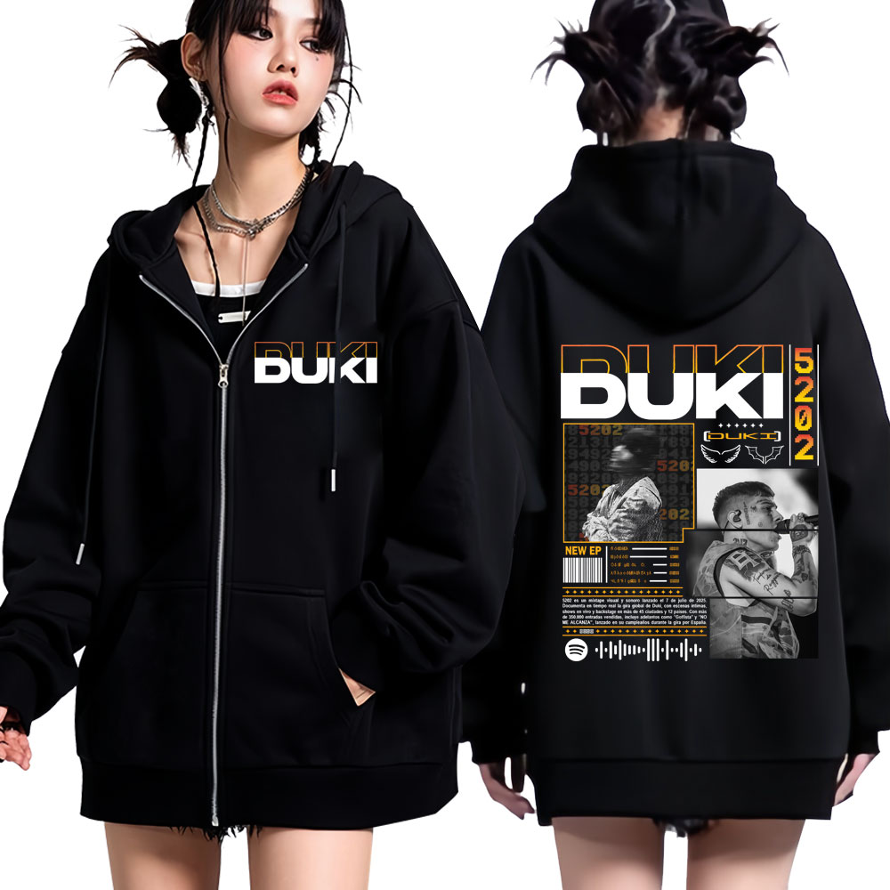 Rapper Duki Duki 5202 MIXTAPE  - огляд і ціна Mens Fashion Zip Up Hoodies