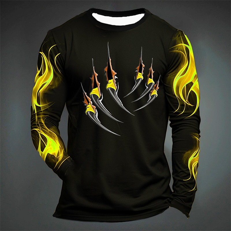 Funny Tiger Print T Shirt For  - огляд і ціна Mens Fashion Clothes