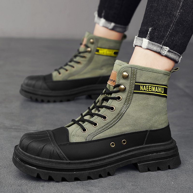 Mens Canvas Boots Fashion High - огляд і ціна Men'S Fashion News
